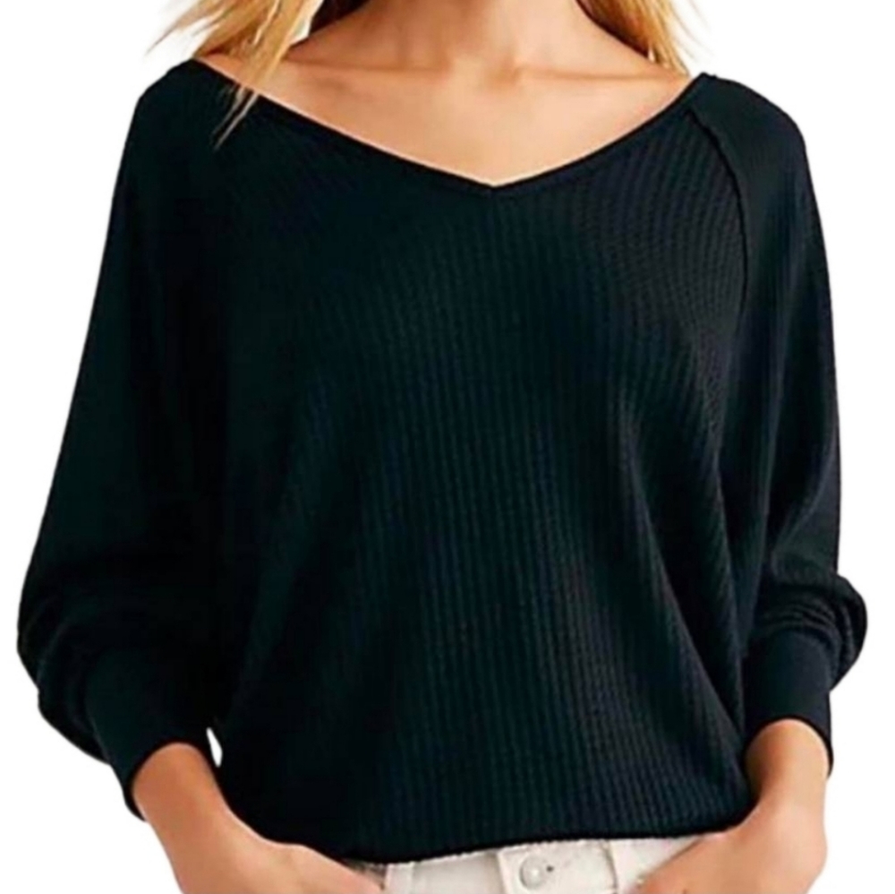 ❄️NWT Free People Santa Clara Thermal Top - Picture 2 of 4